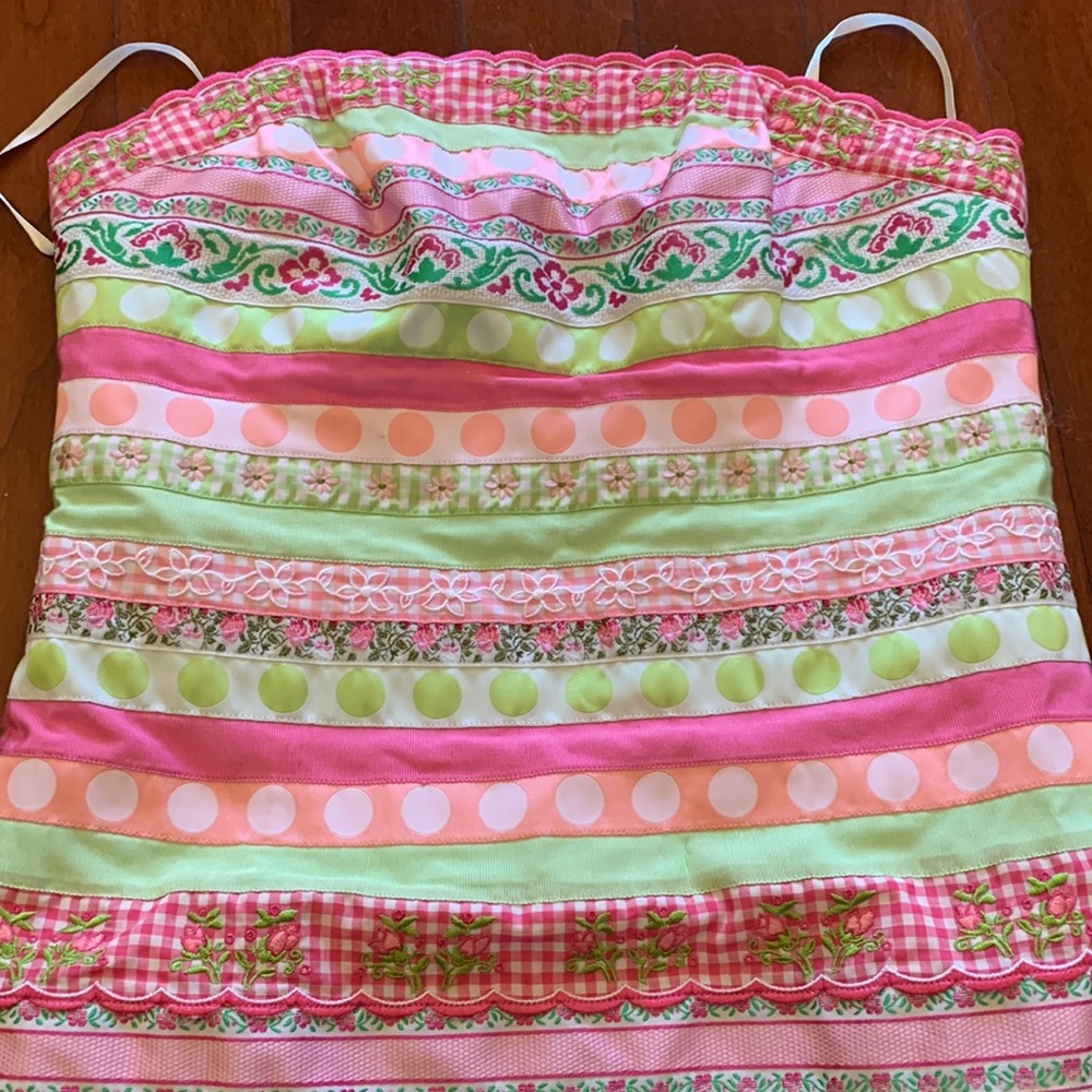 Lilly Pulitzer Size 8 Strapless Dress - Picture 2 of 9